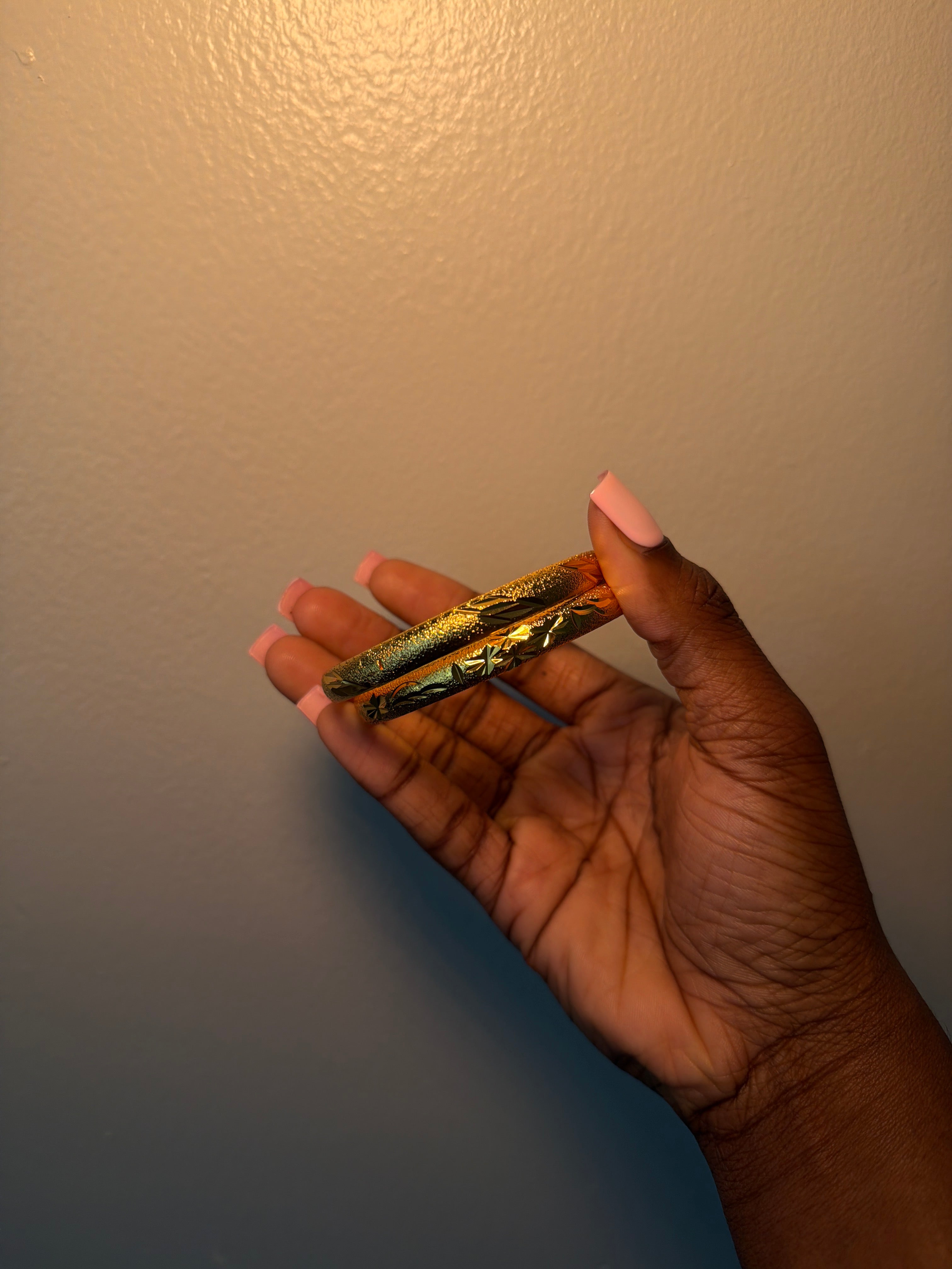Gold plated bangles