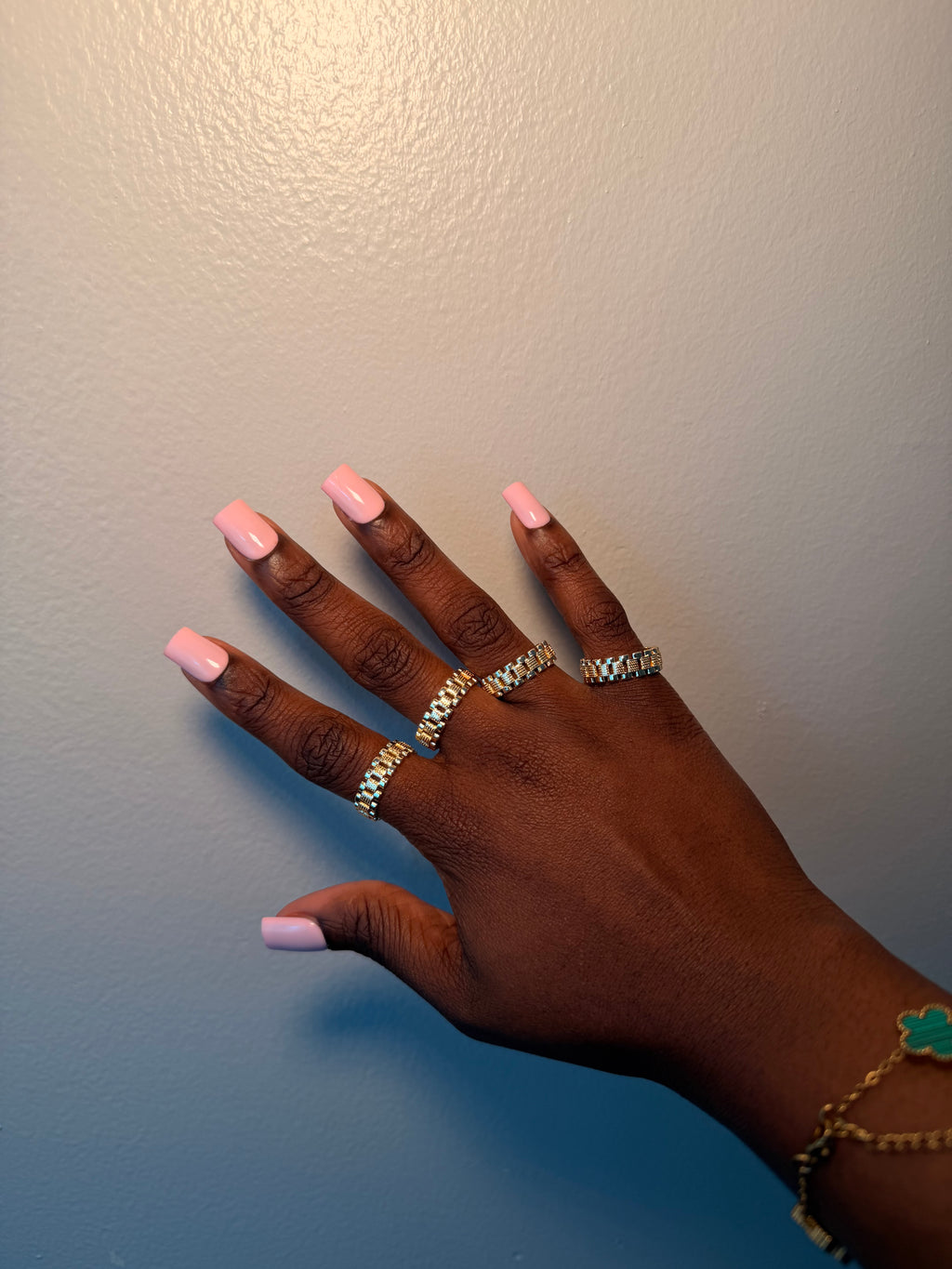 Gold plated rollie ring