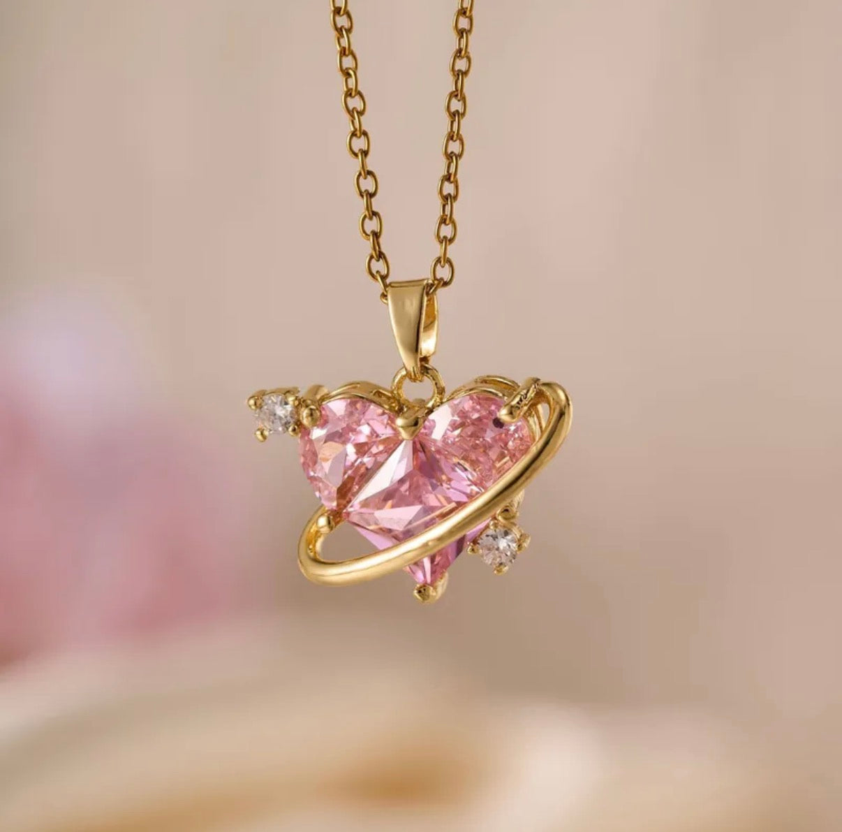 Around the heart necklace
