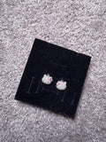 Iced silver HK earrings