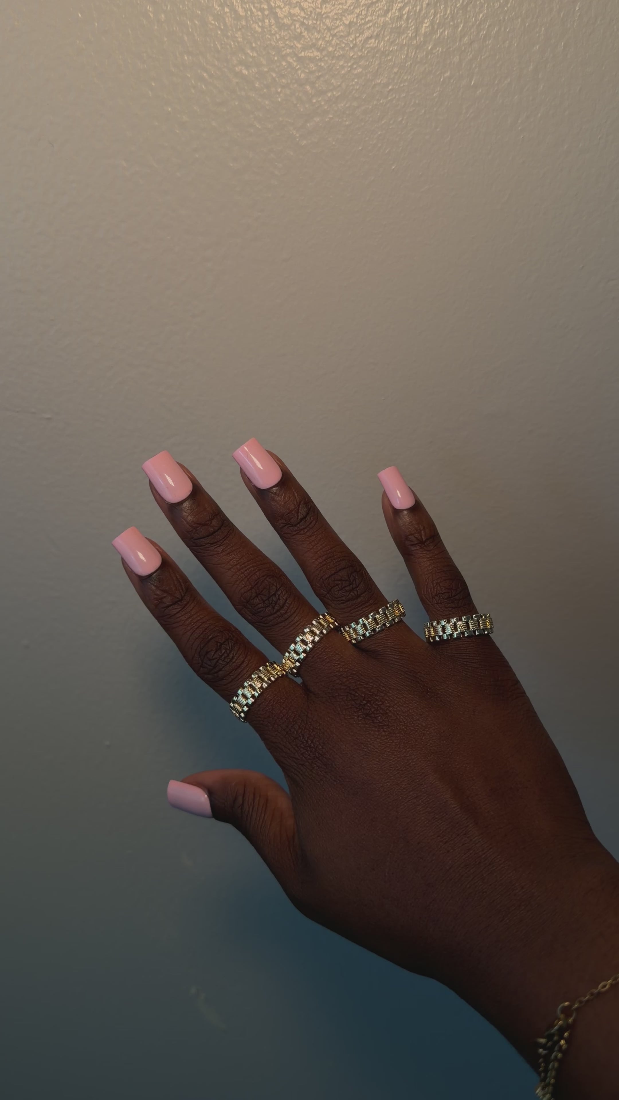 Gold plated rollie ring