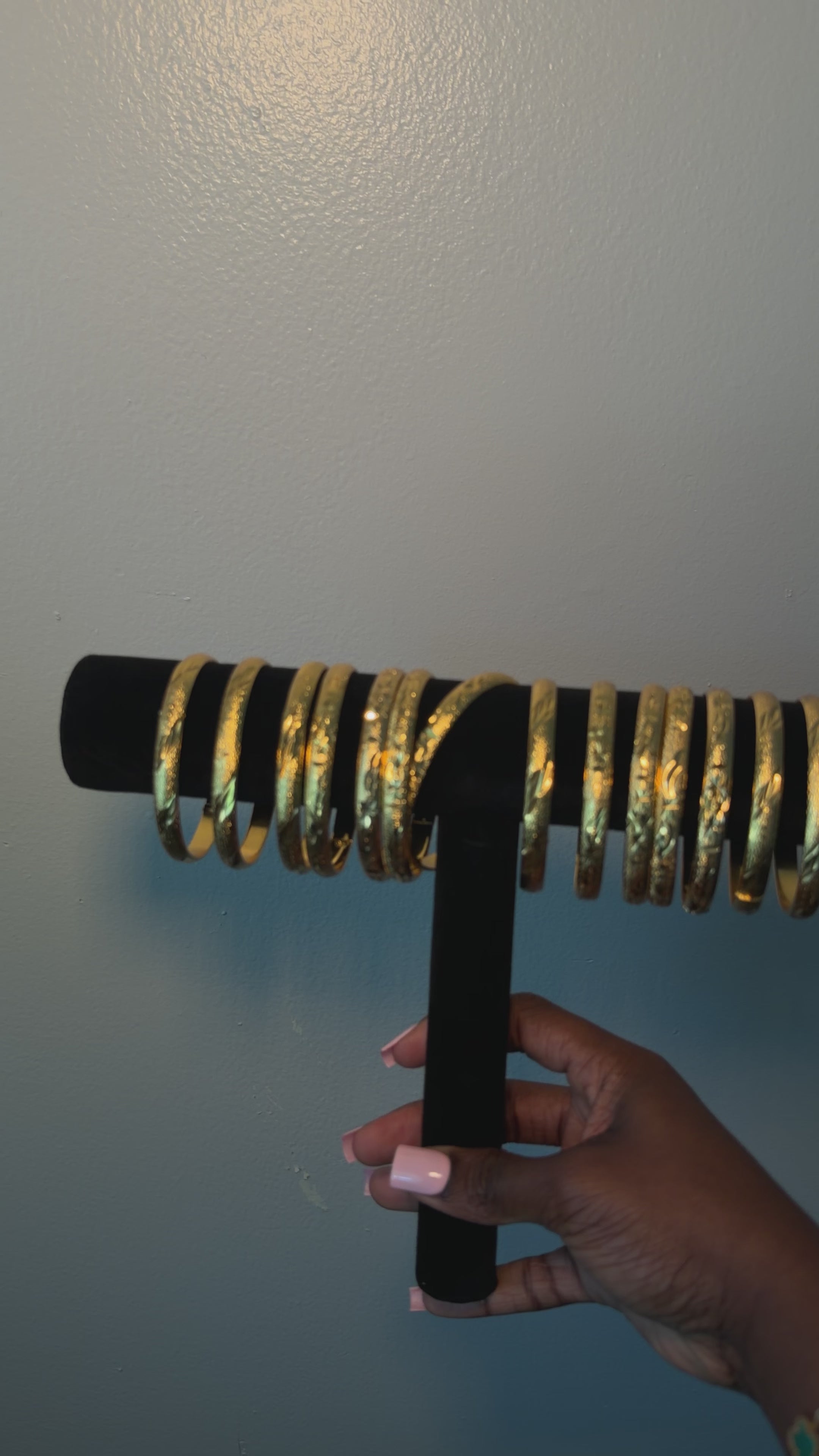 Gold plated bangles